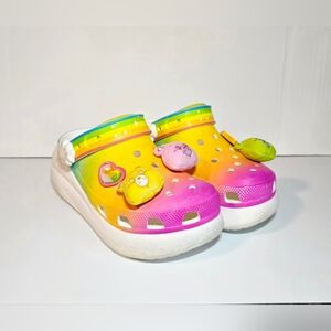 CROCS x Care Bears Crush 'Light On' Clogs Womens Size 7/Mens 5 Rainbow Footwear